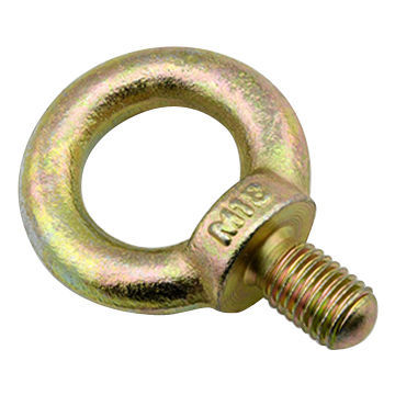 Eye Bolt, JIS B 1168, Carbon Steel with Galvanized Surface Yellow Zinc Plating