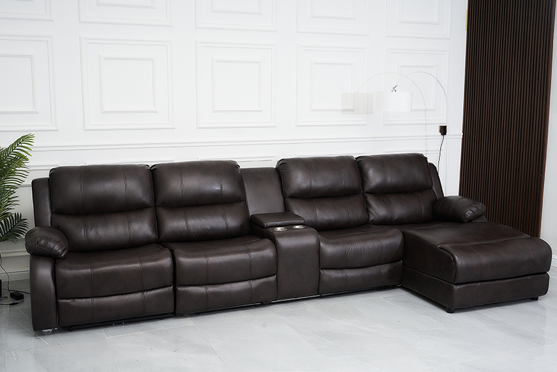 Electric L Shape Recliner Sofa Set