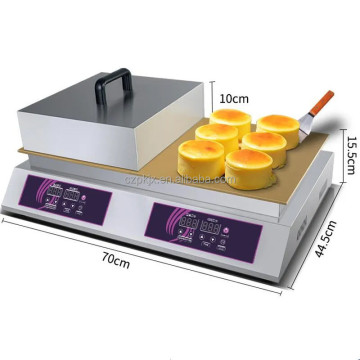 Commercial Stainless Steel Double Head Pancake and Souffle Dorayaki Machine from China