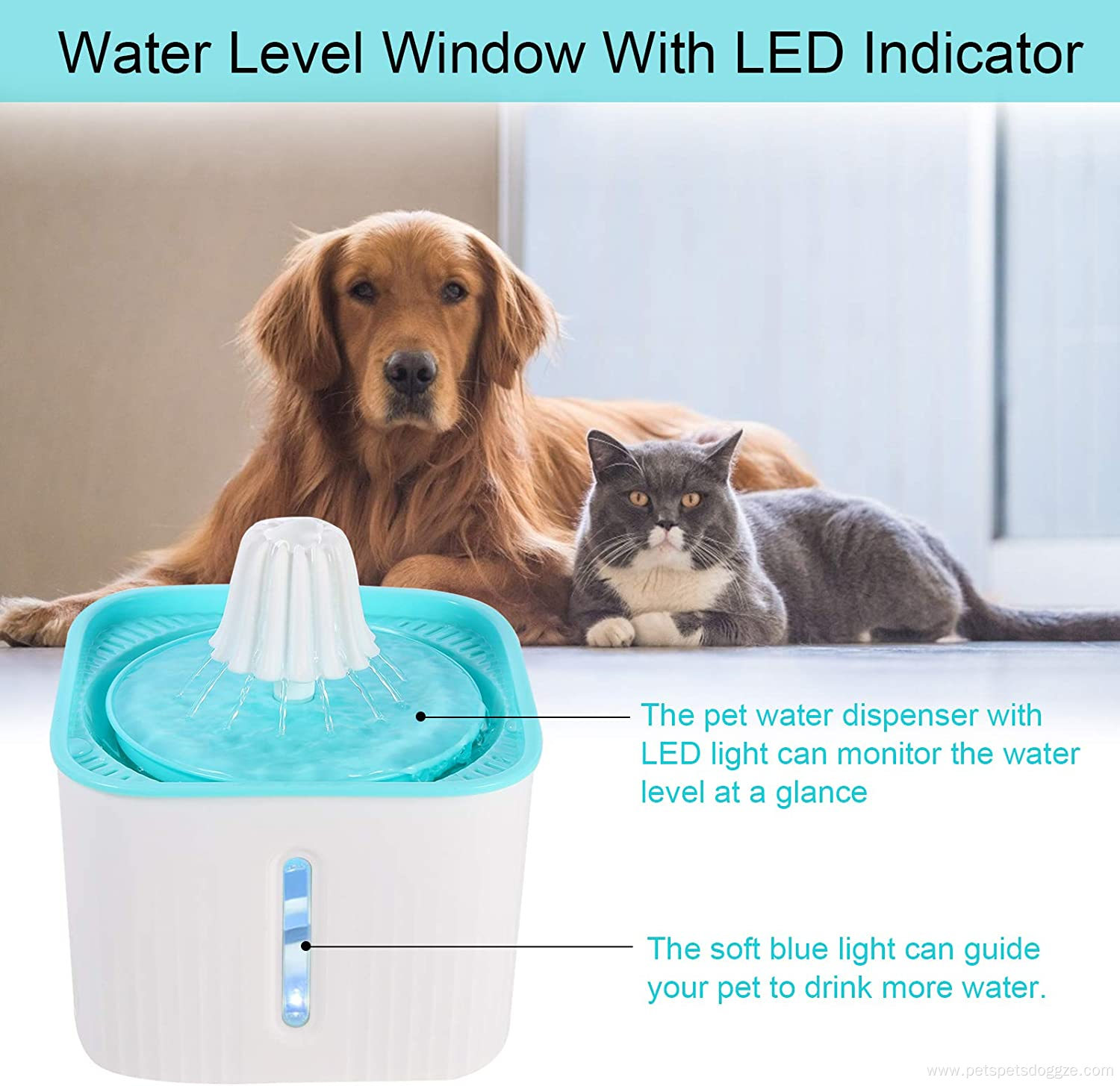 Pet Cat Water Fountain With Filters