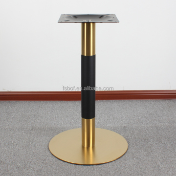 Stainless Steel Gold-Plated Dining Table Legs for Western Restaurants