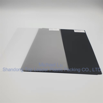 sheet sheet permukaan matte hitam polikarbonat