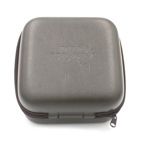 Personalized fashion display waterproof zipper leather watch box with EVA foam watch case