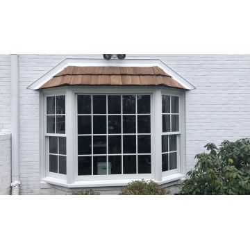 Fixed window aluminium tempered glass with grills