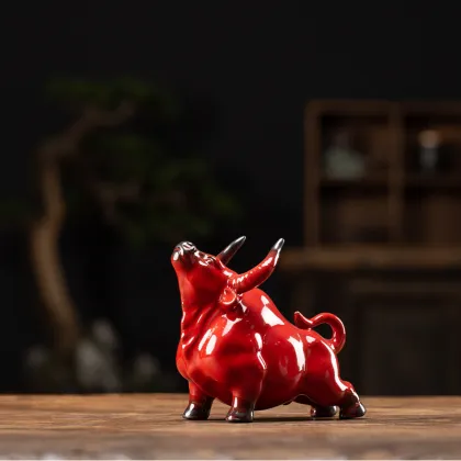 Cattle Zisha Tea Pet Crafts: Small Ornaments for Tea Ceremonies and Decorations