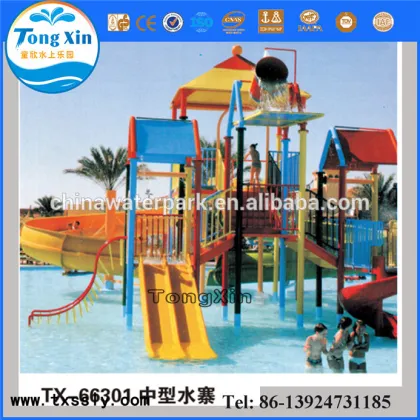 Children Water Play Equipment Fiberglass Material Kids Water Park Funny Water Play Area for Kids