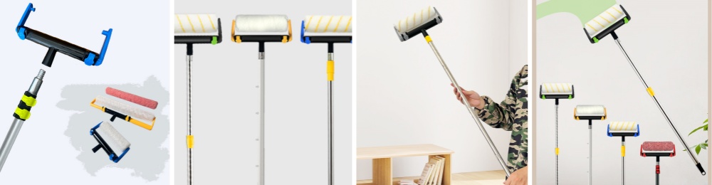 Adjustable paint roller holder1-3