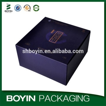 CMYK printing luxury rigid cardboard tea box wholesale