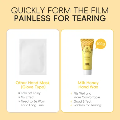 Natural Whitening Nourishing Exfoliating Milk Hand Mask with Honey