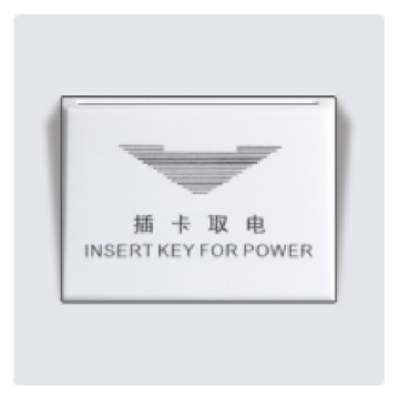 Frameless key card switch