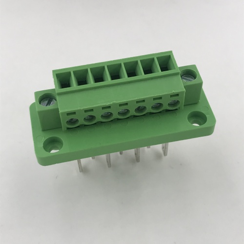 7 pin through wall mounting plug-in terminal block