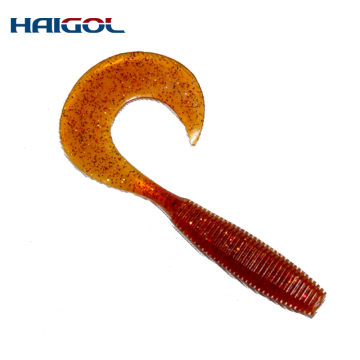 10cm Big Tail Grub Lures - Soft Hand-Poured Worm Bait