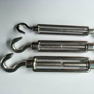 Stainless Steel Turnbuckle with Hook and Eye - Rigging Hardware 316