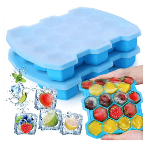 Custom Silicone Ice Cube-trays met deksels