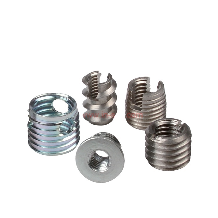 Uxcell Zinc & Nickel Plated Brass Self Tapping Threaded Insert Nuts Type 302 with UNC 8-32 4-40 1/4-20 5/16-18 GB Standard