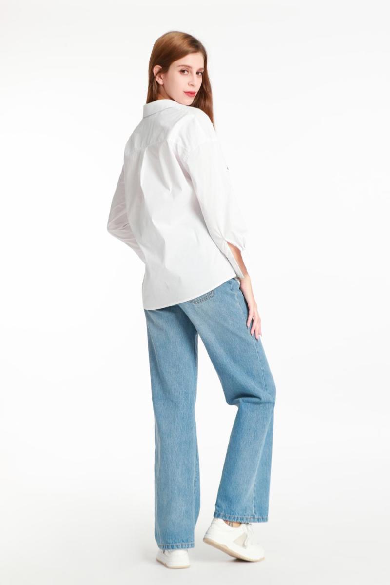 Turn-down Collar Longsleved Shirt