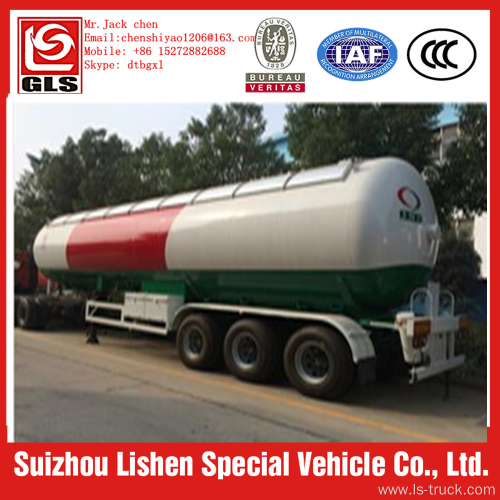 BPW 3 axle 58.5m3 lpg gas trailer truck