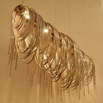 Modern Volver LED Suspension Light Aluminum Chain Lamp