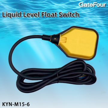 Interruttore di livello a galleggiante giallo da 2 m KYN-m15-6