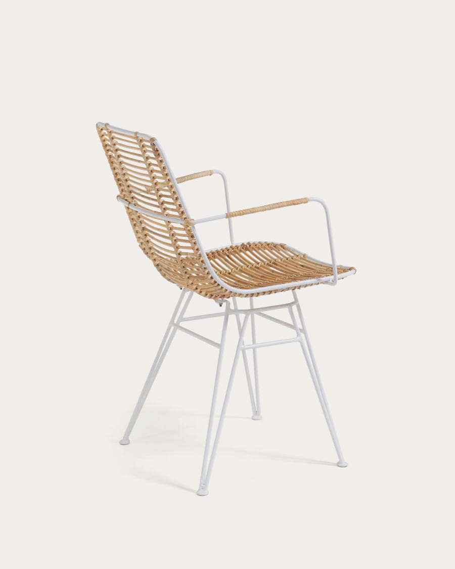 Indoor outdoor rattan armchair
