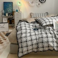 Algodão impresso bedding bedding set rainha king size