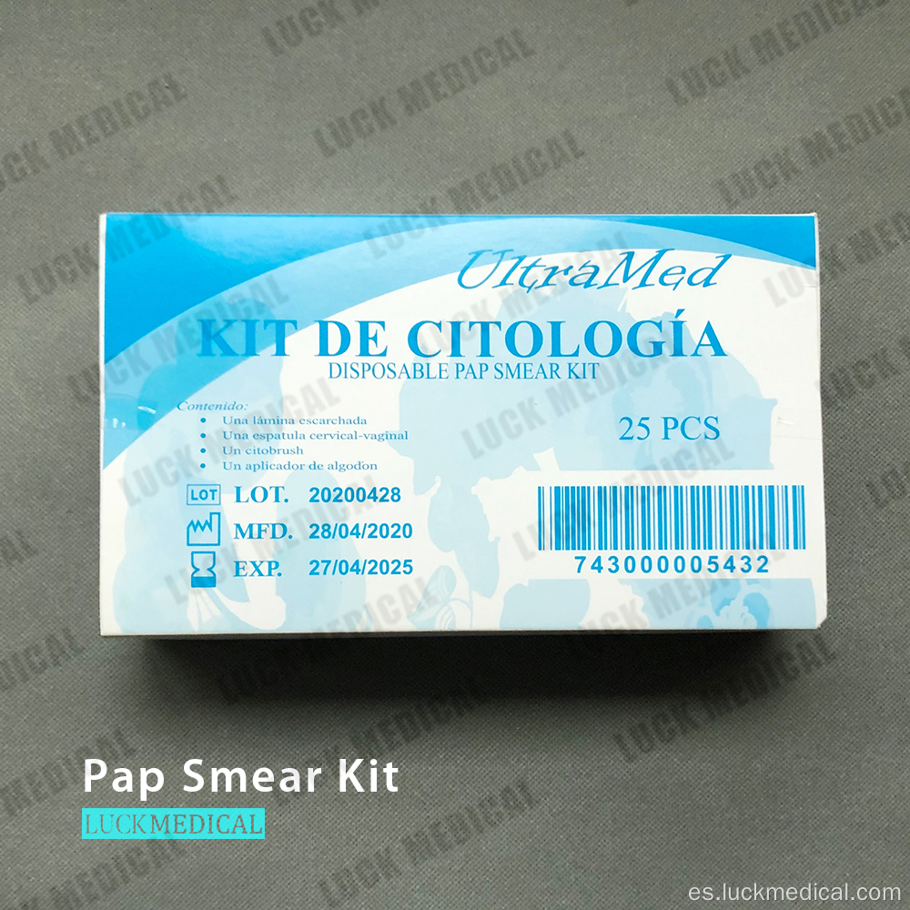 Ginecología médica Kit de prueba de PAP