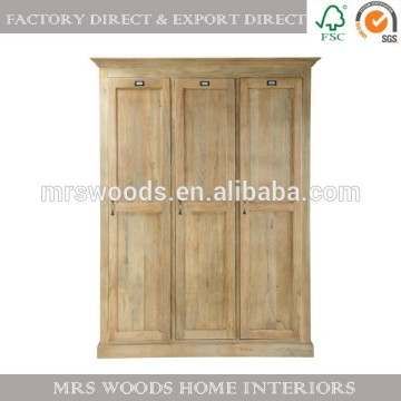 french antique vintage industrial reclaimed wooden wardrobe design