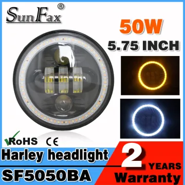 Factocy Promotion! motorcycle parts 5.75" 50w led motorcycle driving lights, motorcycle led headlight halo