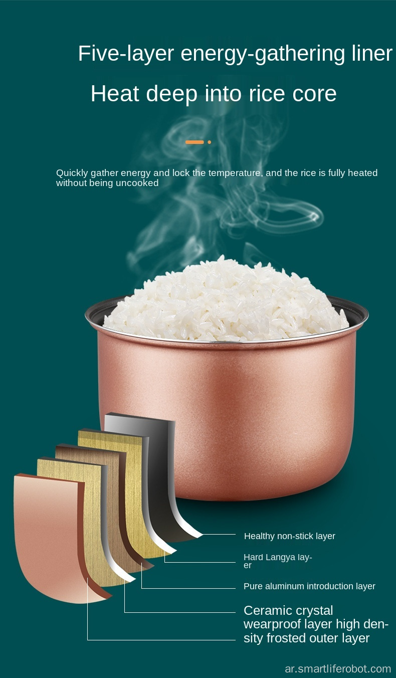 طنجرة الأرز الكهربائية متعددة الوظائف المحمولة