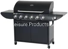Five Burnes Powder Coating Gas Grill with Side Burner