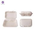 Degradable Disposable Lunch Bento Box Cardboard Lunch Box Microwave Paper Plate Dish Restaurant Serving Supplies Customized Size