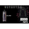 Preço acessível 8000PUFFs Cigarro eletrônico descartável