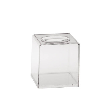 Clear Plastic Square Tissue Box - Polycarbonate Bathroom Tissue Holder