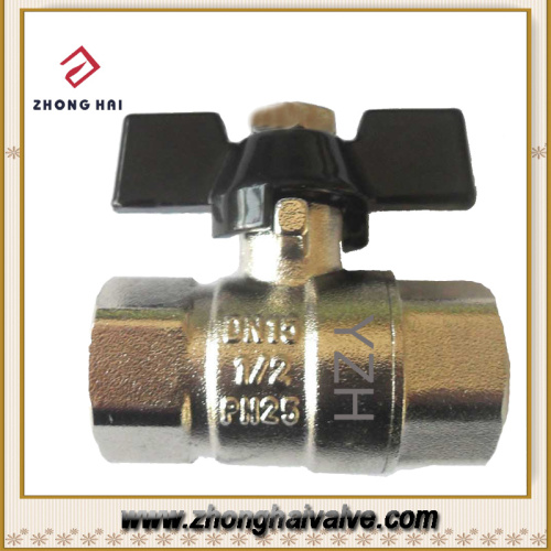 Ball Valve F/F with Butterfly Handle