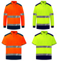 HI VIS 100% Polyester Class2 рубашка с длинным рукавом