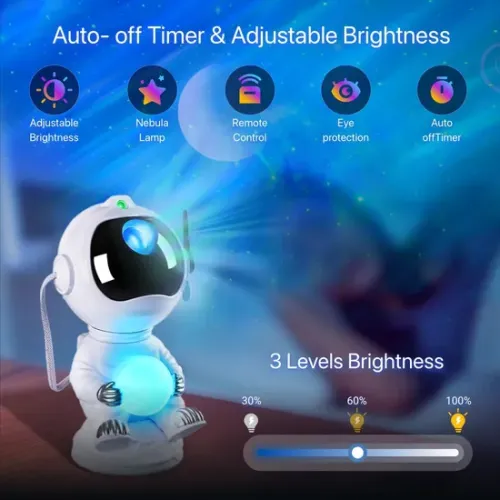 Лампа галактики астронавта: свет для расслабления домашнего релаксации