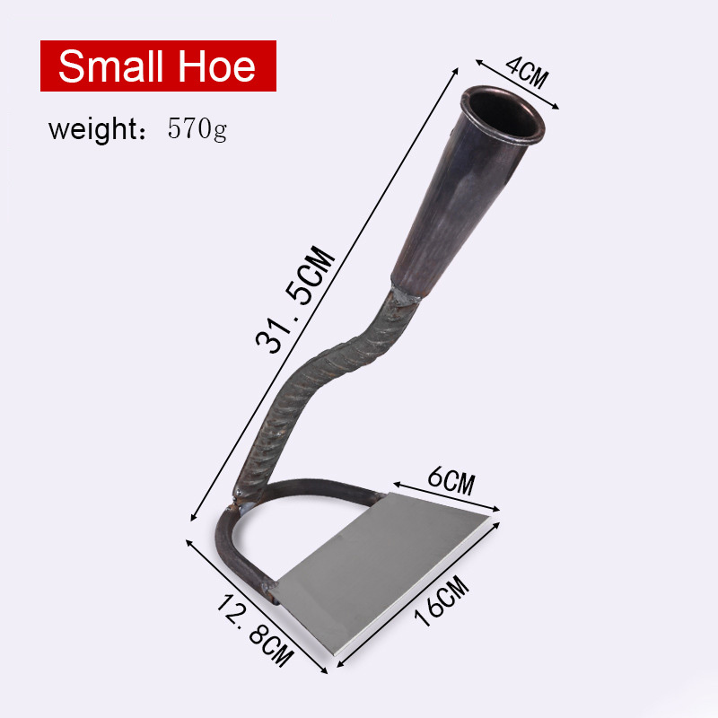 Outdoor wasteland tools Weeding artifact hoe farm tool digging soil All steel thickened digging hoe