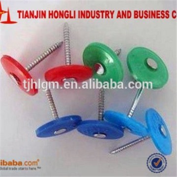 Factory direct sale high quality plastic cap roofing nails