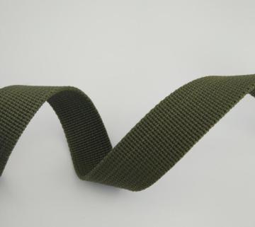 Dark Green dense hook lines 2.0cm 600D solid PP webbing PP pattern ribbon