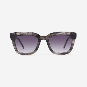 Square facade Acetate Unisex Sunglasses