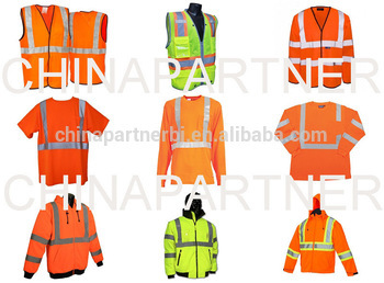 EN20471/ANSI107/CSA high visibility reflective safety clothing