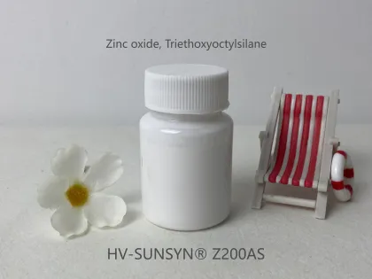 Zinc oxide, Triethoxyoctylsilane for sunscreen