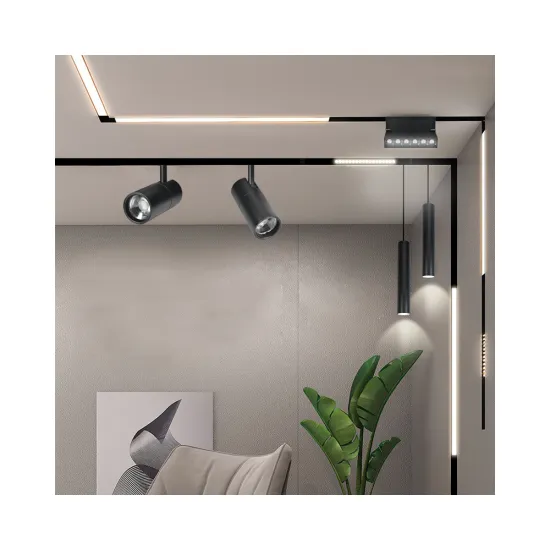 Magnetic LED Track Lighting System for Indoor Showroom Linear Focus Track Lights (DC48V Dimmable)
