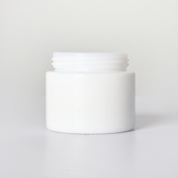 Serie Opal White Glass Body Cream Jars para cosmético