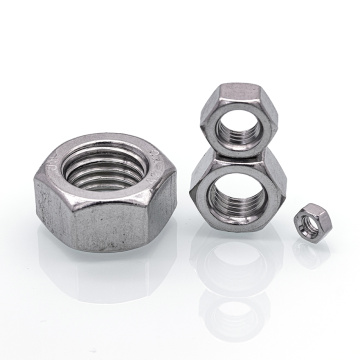 304 Hex Hex Nut από ανοξείδωτο χάλυβα