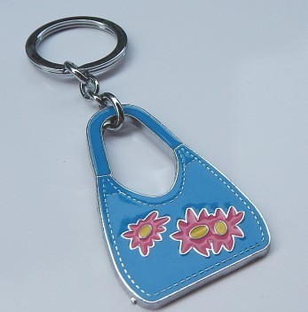 fashion ladies handbag charms alloy keychains key fob