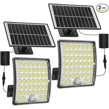 Luz de inundación solar con sensor de movimiento de 80 W
