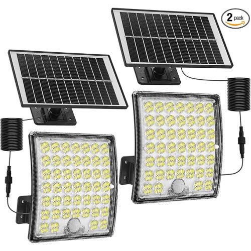 Luz de inundación solar con sensor de movimiento de 80 W