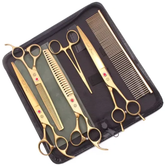 Wholesale Color Printing Dog Grooming Shears Pet Hair Scissors