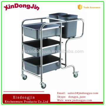 RTC-5A dish collection cart, clearing trolley, collection cart